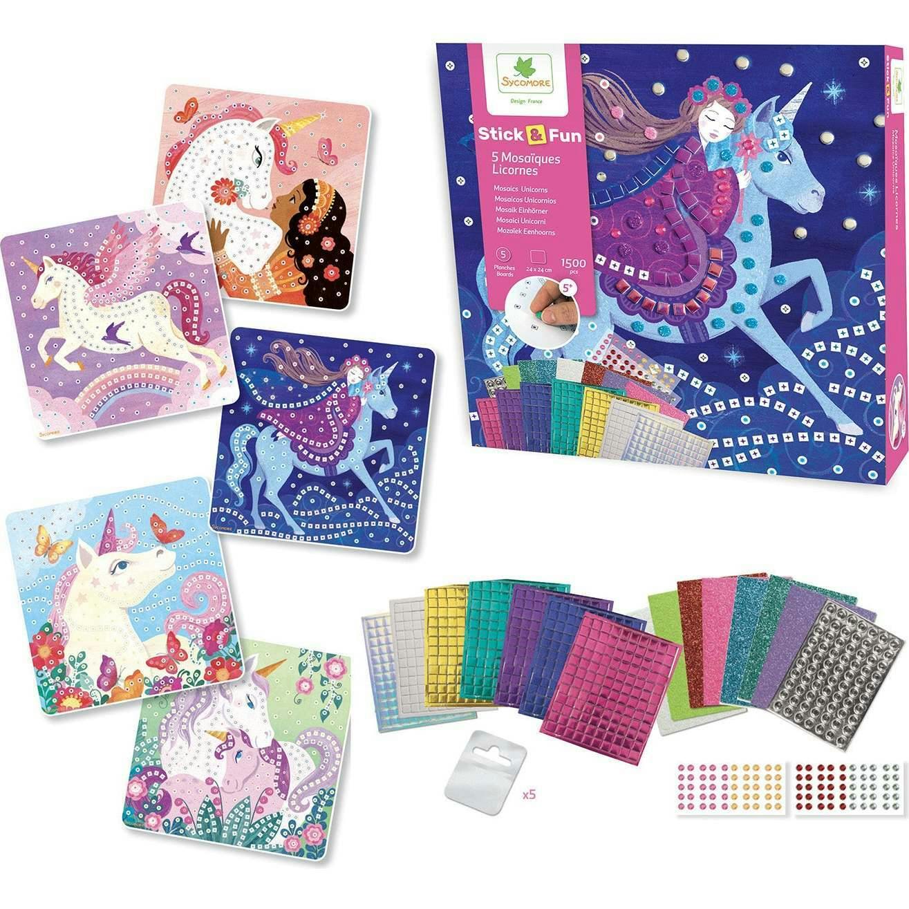 Stick'N Fun - Mosaics Unicorns - 5y+