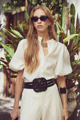 Bubble Linen Shirt - Off White