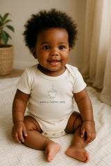 Dada's Coffee Date Organic Baby Bodysuit