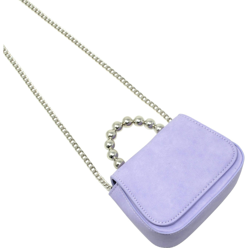Tiny Metal Pearl Handle Handbag