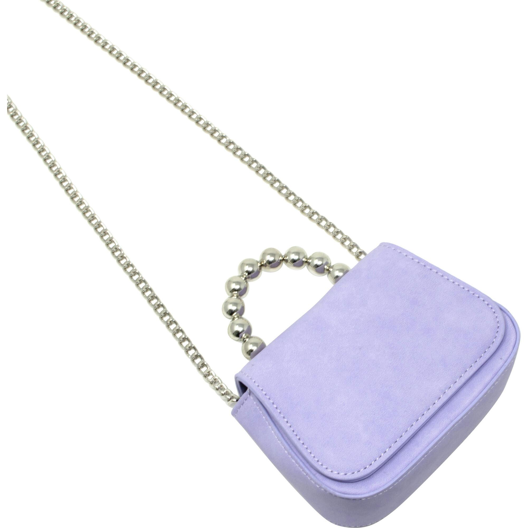 Tiny Metal Pearl Handle Handbag