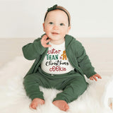 long sleeve graphic bodysuit | christmas cookie