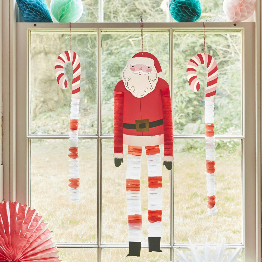 Long Legged Santa & Decorations