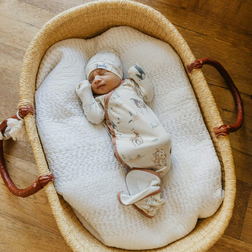 Newborn Knotted Gown - Montana