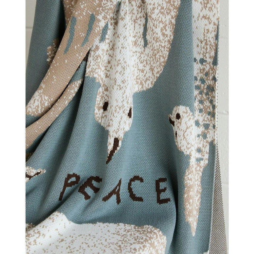 Peace Knit Blanket