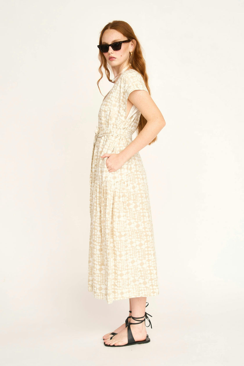 Oaxaca Dress in Sandcastle