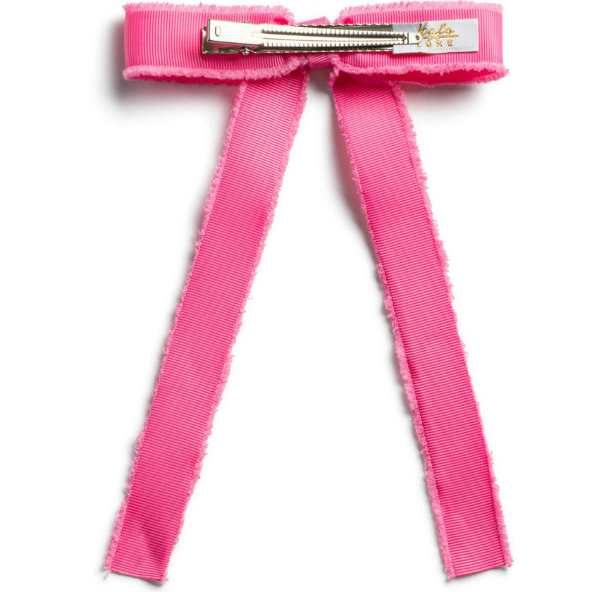 Dahlia Deconstructed Grosgrain Ribbon Long Tail Clip