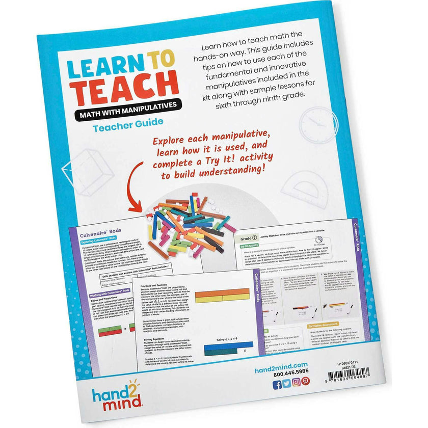 Learn to Teach Math with Manipulatives Grades 6-9
