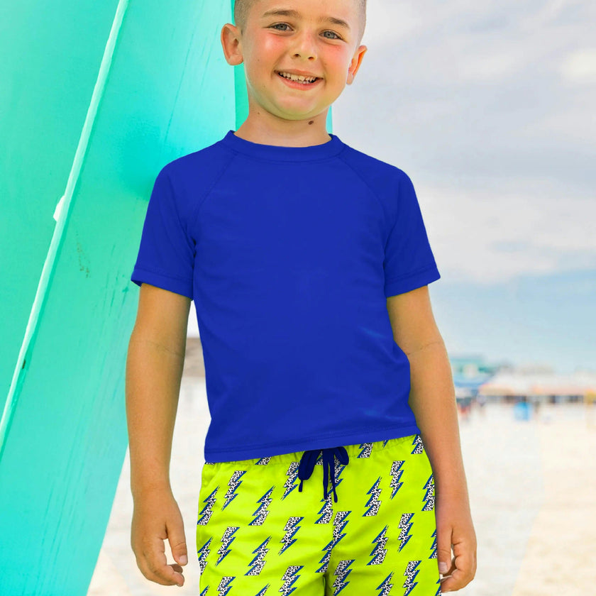Carson Boys Blue Short Sleeve Rashguard