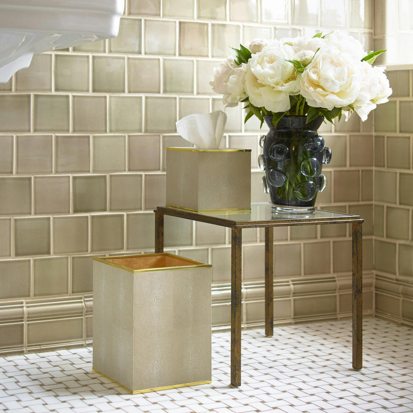 Classic Shagreen Tissue Box Cover