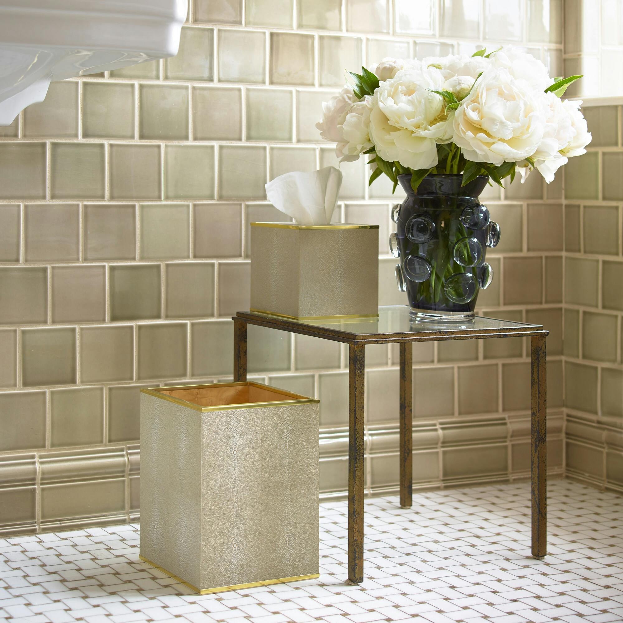 Classic Shagreen Tissue Box Cover