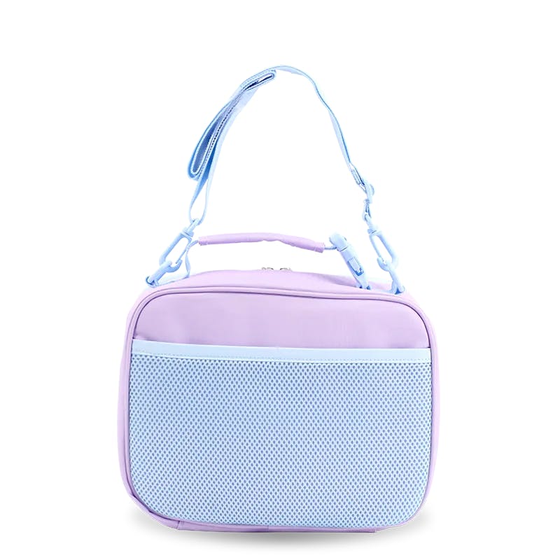 Junior Backpack with Lunch Box and 14oz Water Bottle For School in Purple