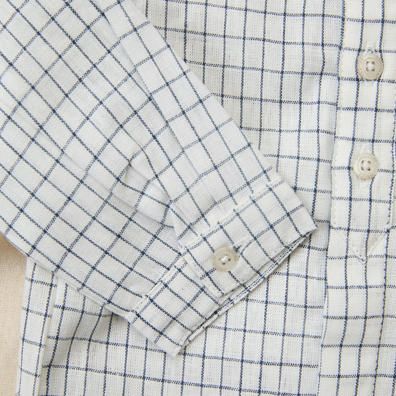 TARTINE ET CHOCOLAT Navy Checked Baby Shirt