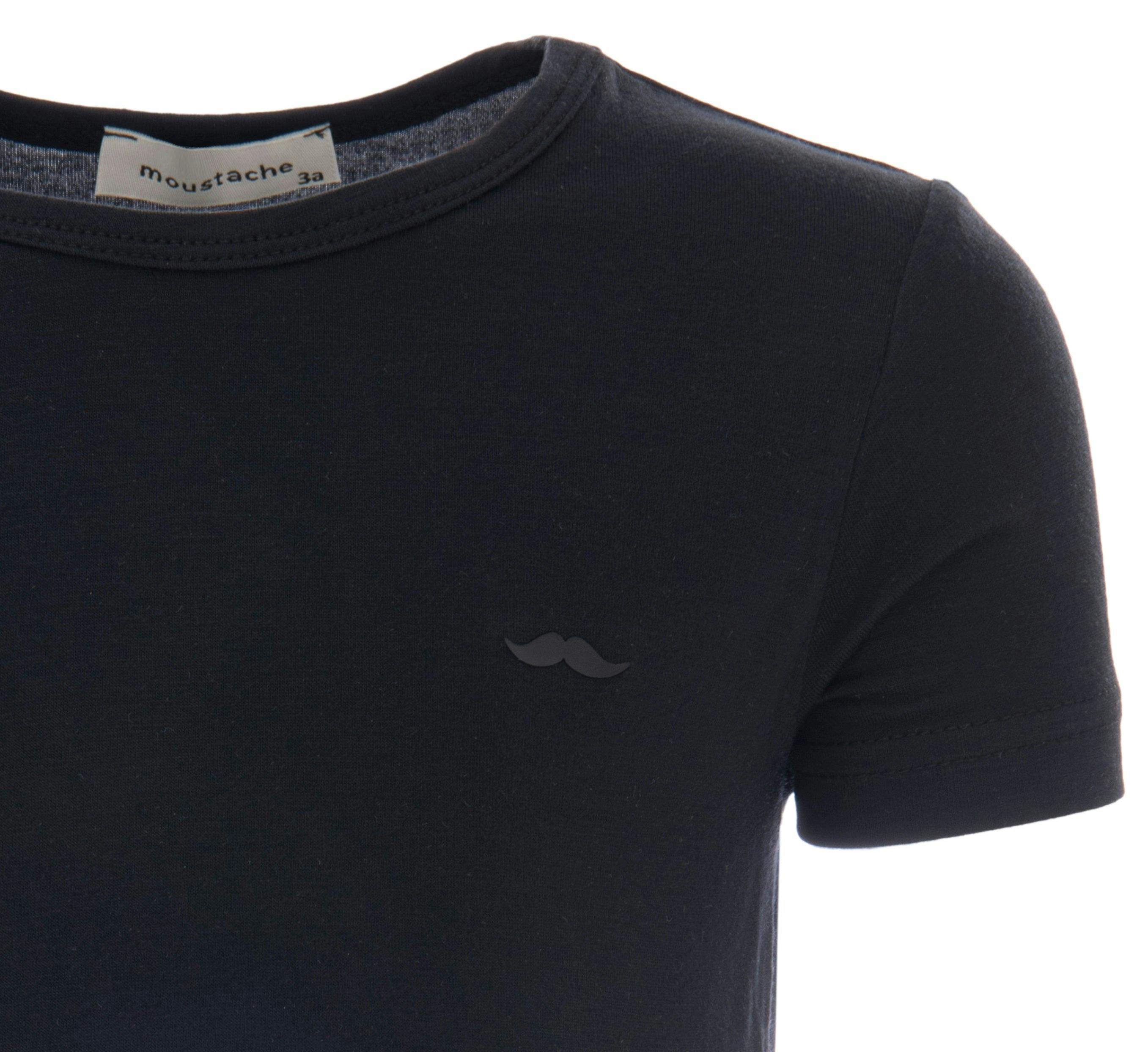 Black Solid Cotton T-Shirt