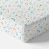 Organic Crib Sheet - Robots