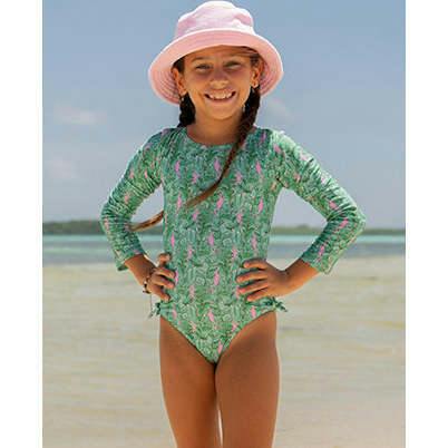 UPF 50+ Charlie L/S Rash Guard Swimsuit