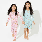 Valentines Kittens Bamboo Kids Pajamas
