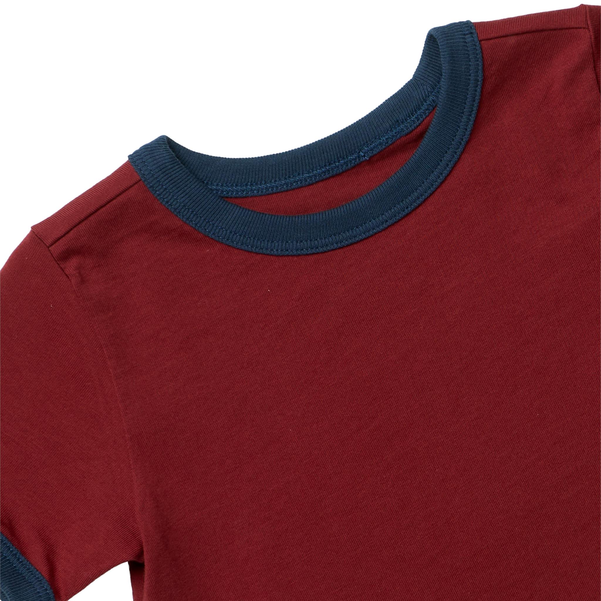 Adventure Ringer T-Shirt - Dark Red