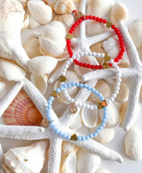 Hearts Bracelet Gift Set - Red, White, Blue