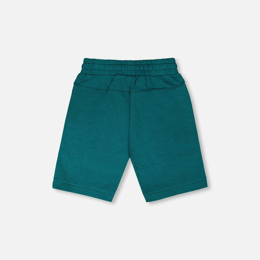 French Terry Shorts With Cross Seams