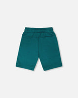 French Terry Shorts With Cross Seams