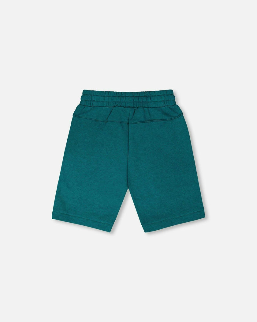 French Terry Shorts With Cross Seams