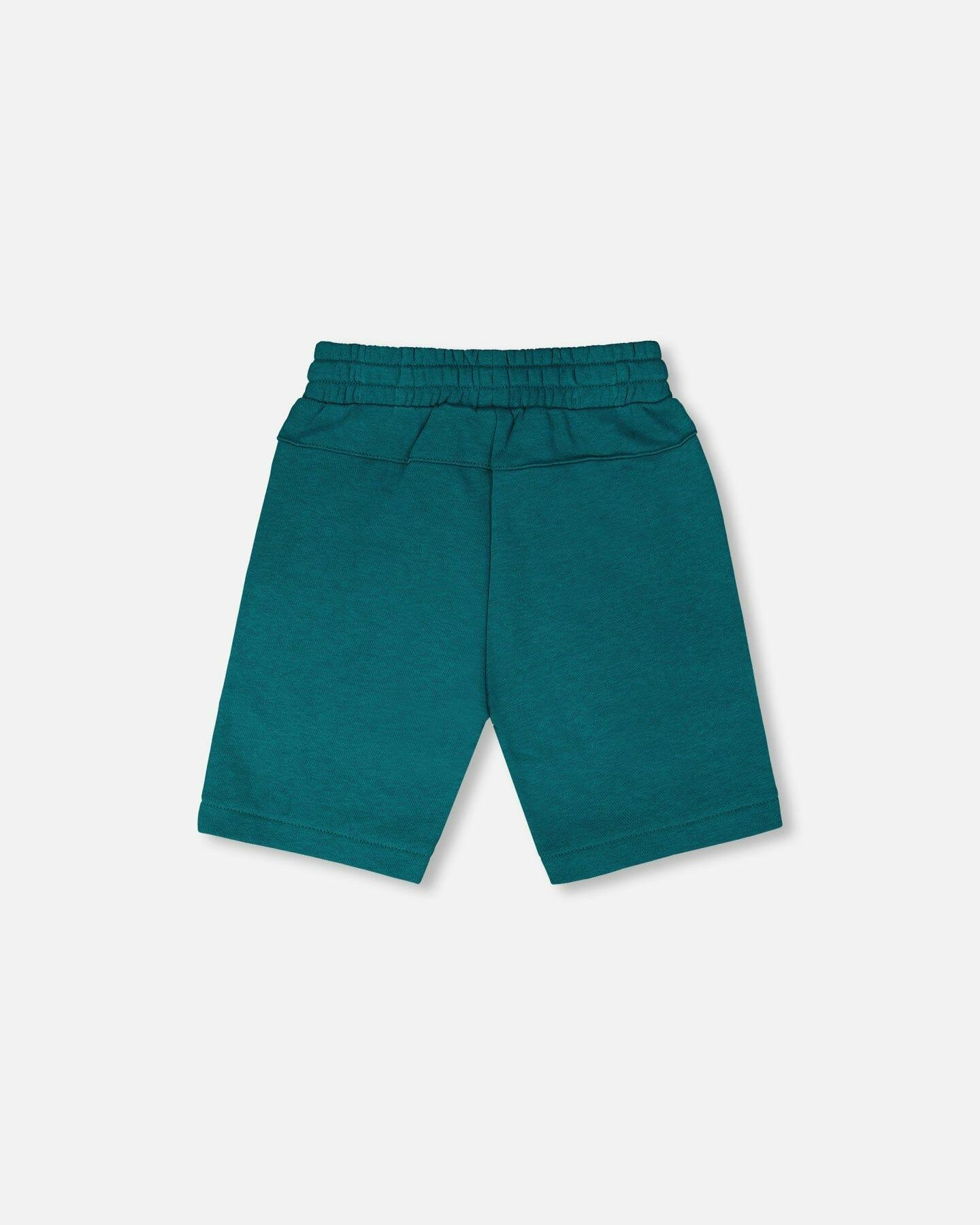French Terry Shorts With Cross Seams