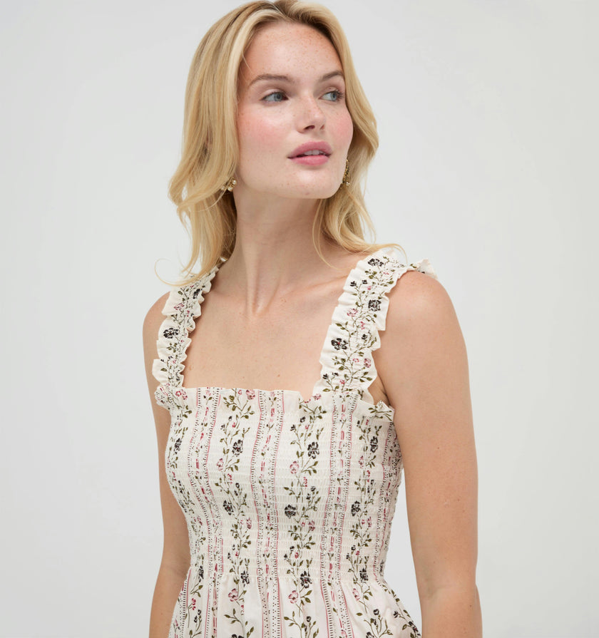 The Goldie Nap Dress -  Kelmscott Ribbon Stripe