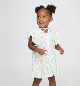 The Tiny Frankie Beach Dress - Pastel Trellis