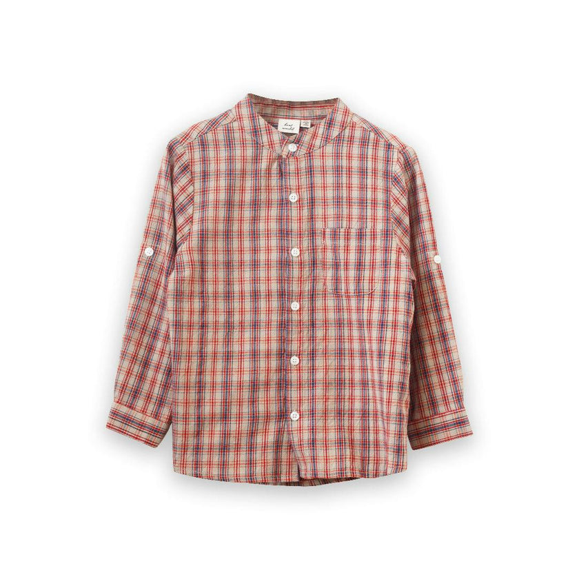 Boys Long Sleeve Check Shirt