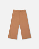 Waffle Flare Leg Pants Caramel Brown
