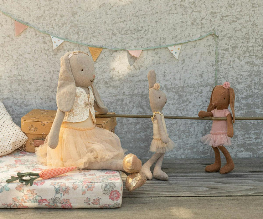 Bunny size 1, Chocolate brown - Ballet suit and skirt rose