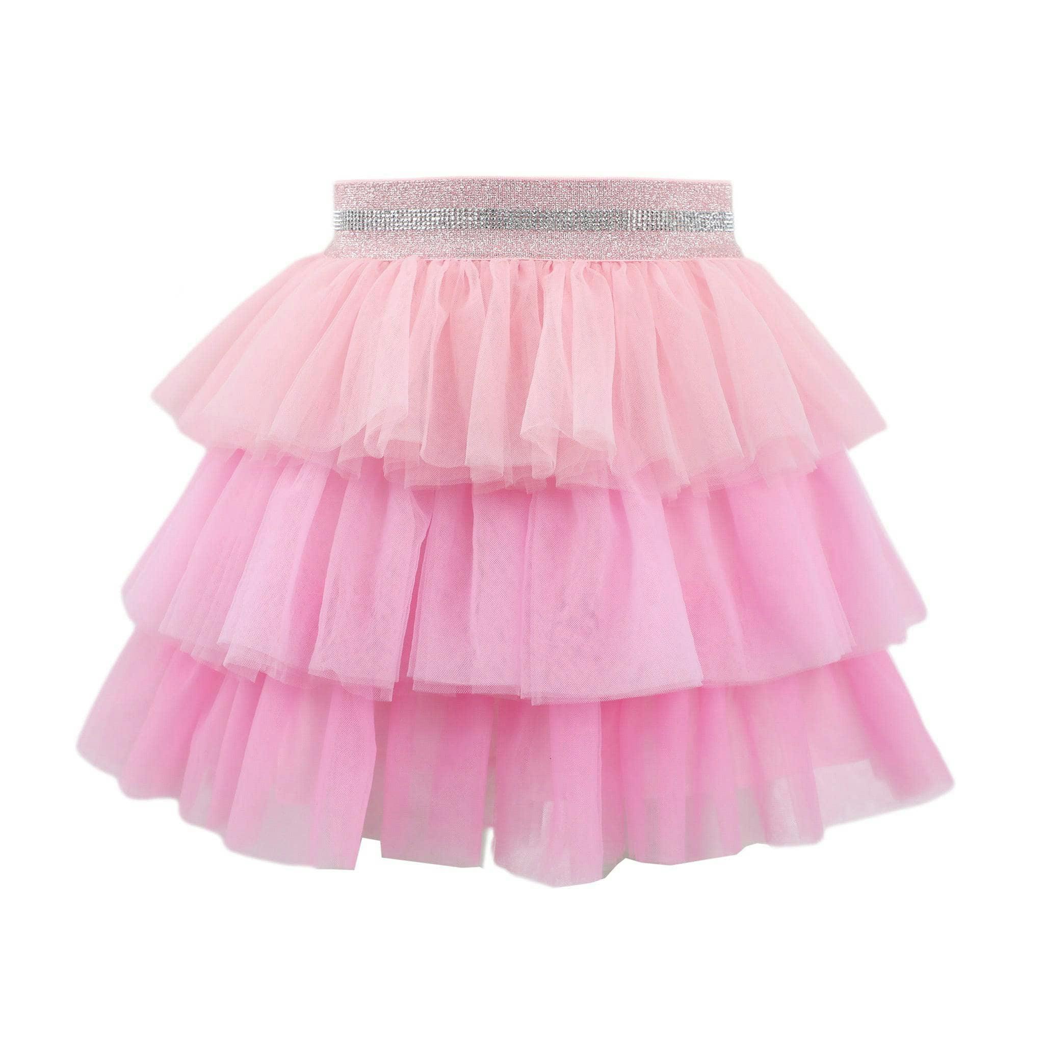 Pink Ombré Tiered Skirt