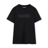 Black Short Sleeve T-shirt Con Logo