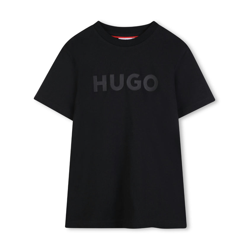 Black Short Sleeve T-shirt Con Logo