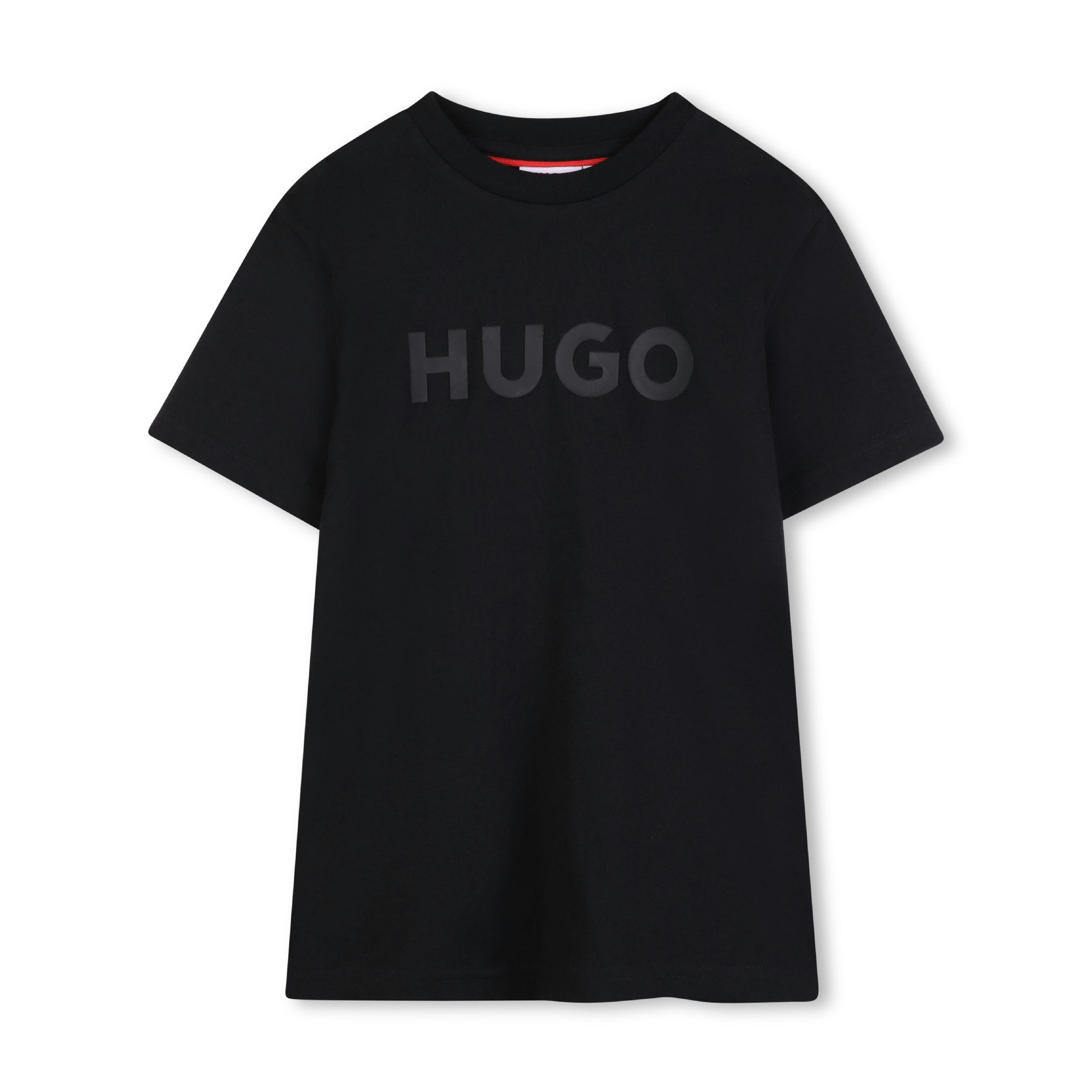 Black Short Sleeve T-shirt Con Logo