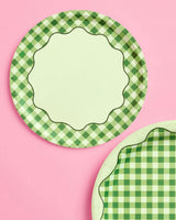 Christmas Cottage Plates - 10 paper plates, 7in
