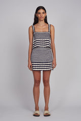 CARIA STRIPE CROCHET TOP