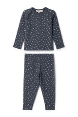 Elastic Waist Fleece Top and Pants Two Piece Set