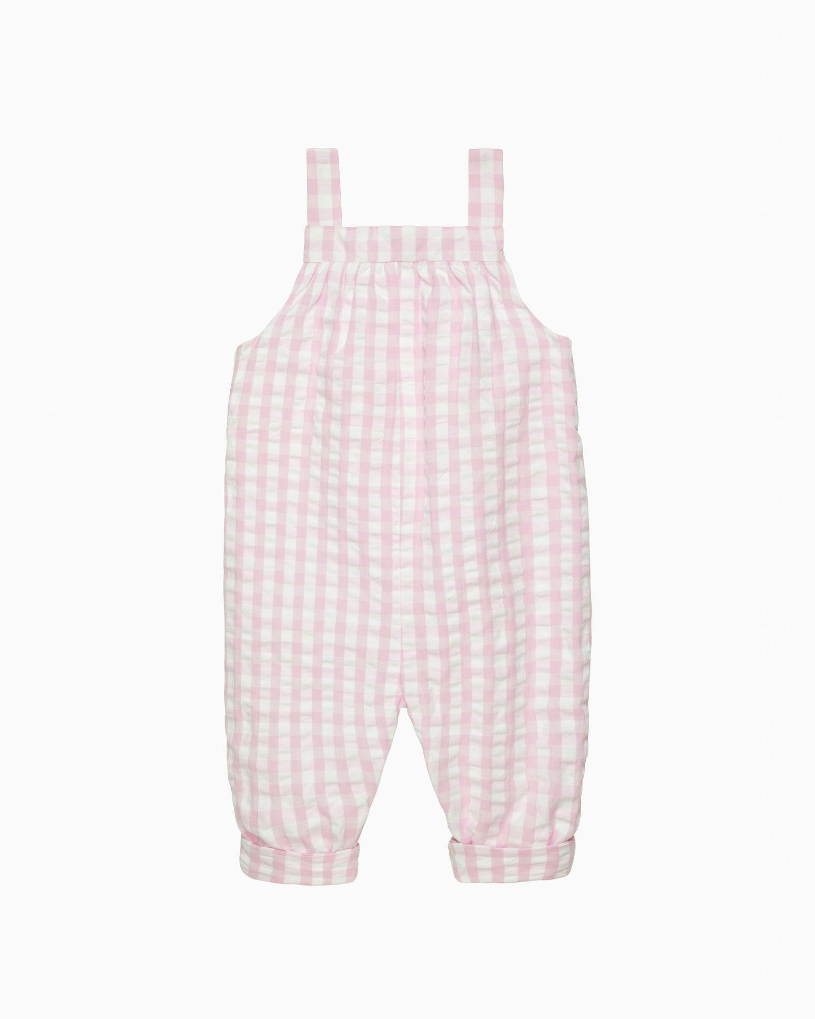 Baby Duck Gingham Dungarees