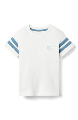 Lucas Tee - Off-White w/Stormy Blue
