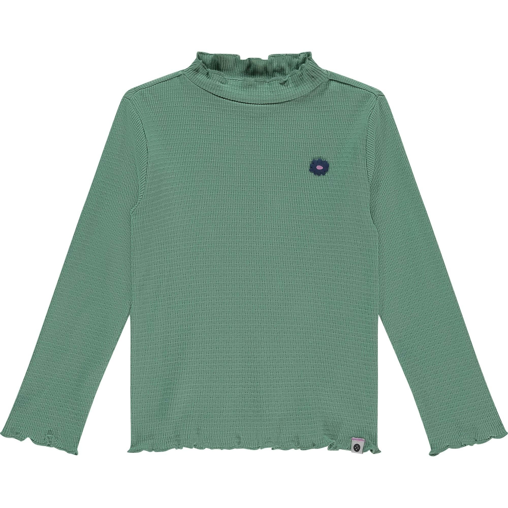 Ribbed Mock Neck Long Sleeve