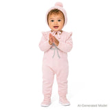 Infant Girls Sweater Romper Set | Shimmer Bow