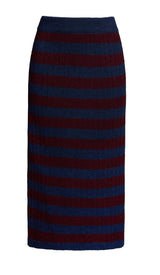 Pia Stripe Tube Skirt