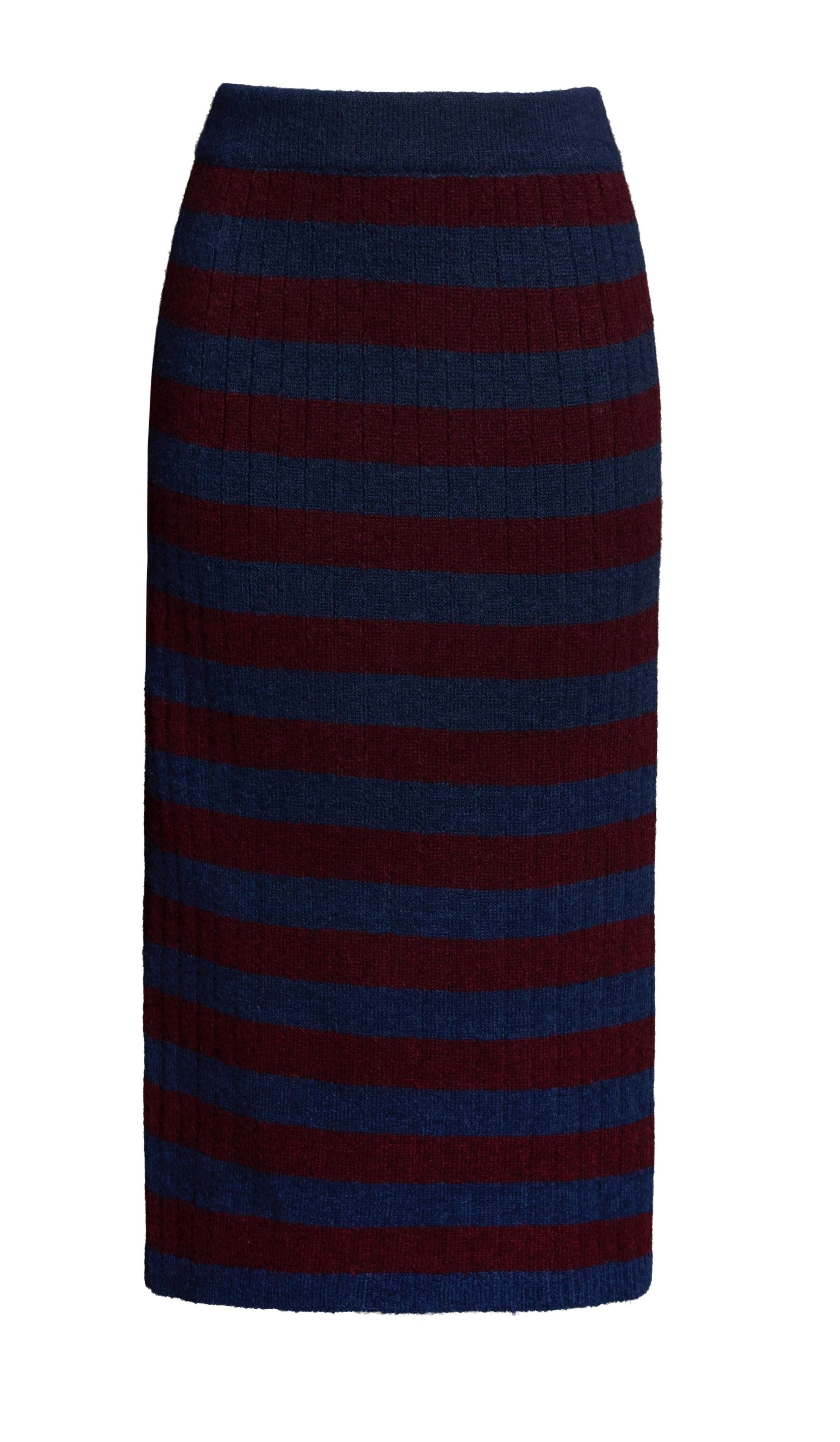 Pia Stripe Tube Skirt