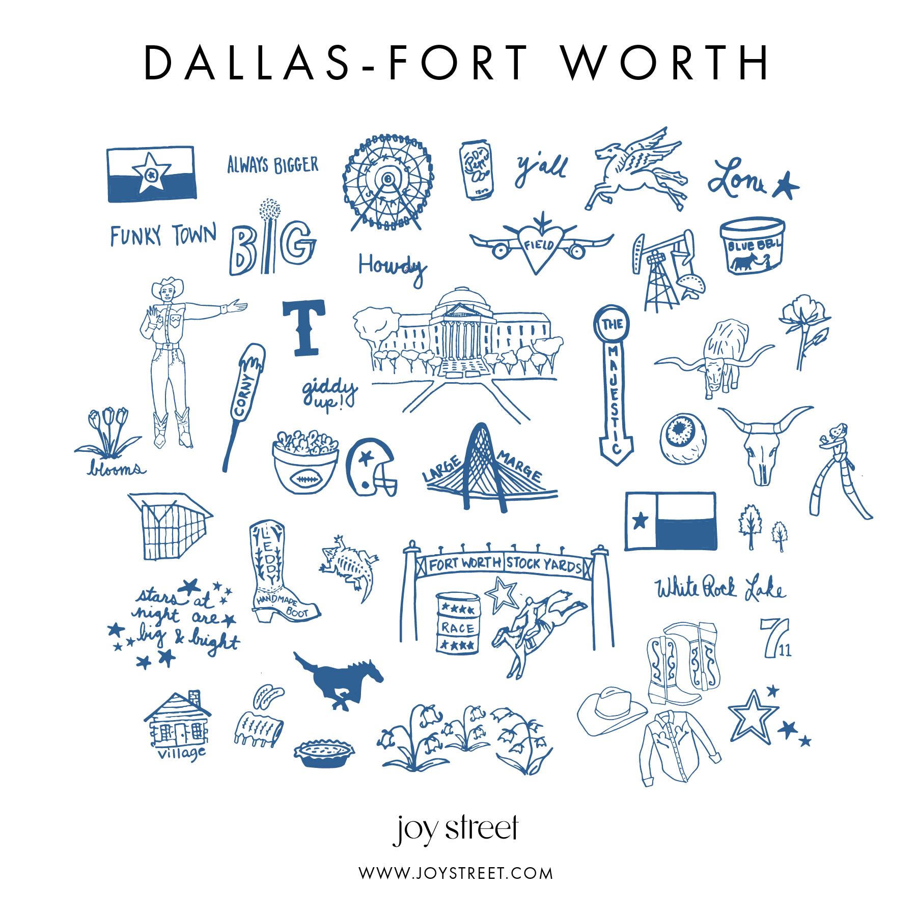 Dallas-Fort Worth Baby Blanket