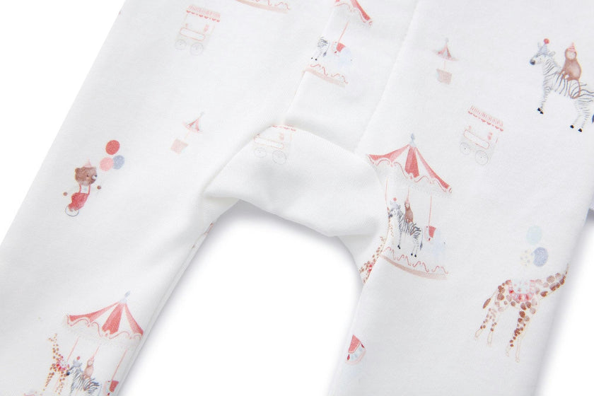 Organic Cotton Magnetic Footie Pajama - Cirque Enchanté
