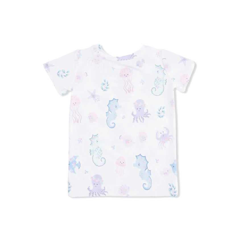 Floral Sea Creatures - Loungewear Short Set