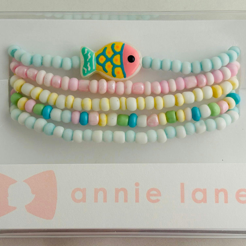Beaded Bracelets - Tropical Fish Pastels