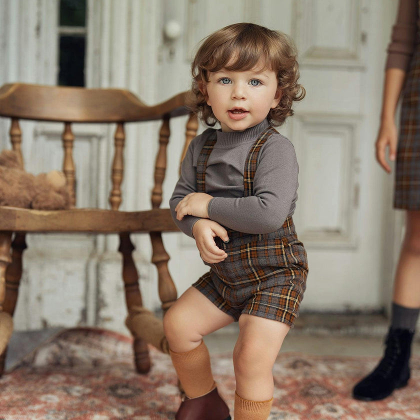 Plaid Overall